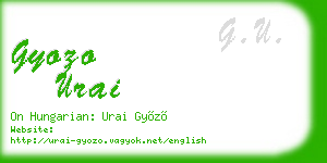 gyozo urai business card