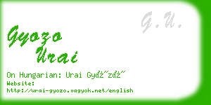 gyozo urai business card